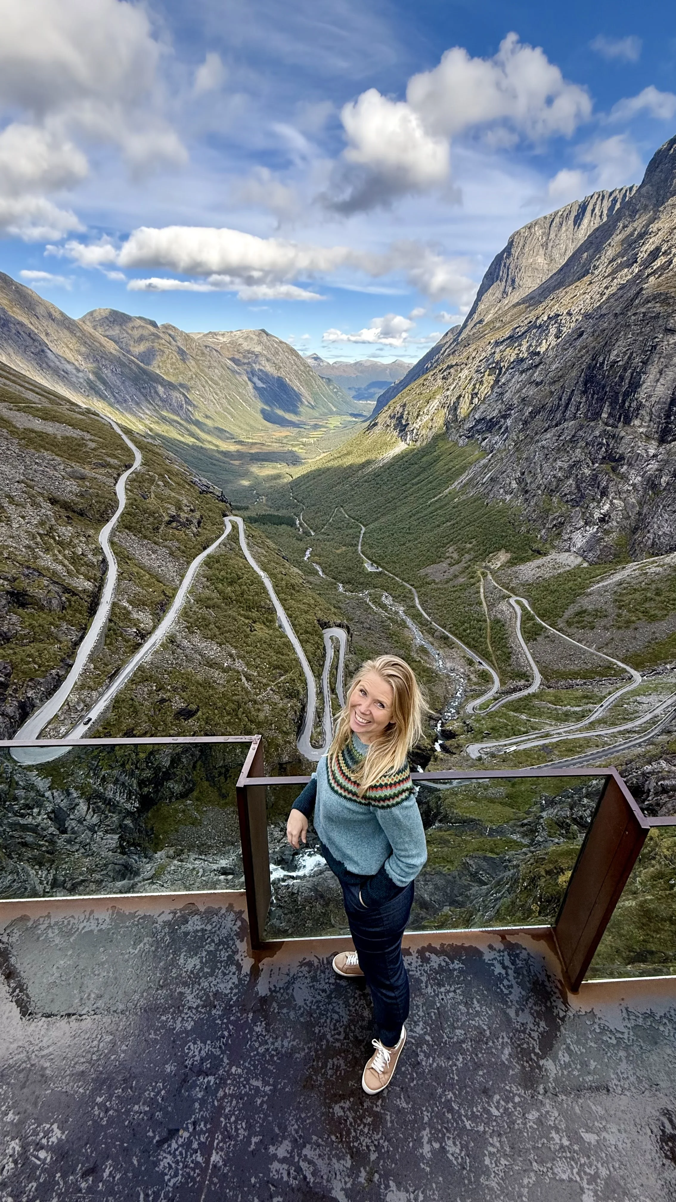 Margot at the Trollstigen lookout